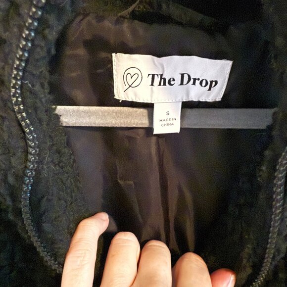 The Drop womens Lee Sherpa Bomber Jacket, size Small - Picture 5 of 7